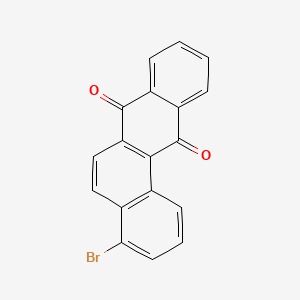 molecular formula C18H9BrO2 B3055272 Benz[a]anthracene-7,12-dione, 4-bromo- CAS No. 63715-52-6