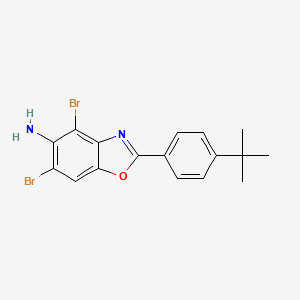 4,6-Dibromo-2-(4-tert-butylphenyl)-1,3-benzoxazol-5-amine