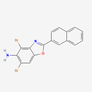 4,6-Dibromo-2-naphthalen-2-yl-1,3-benzoxazol-5-amine
