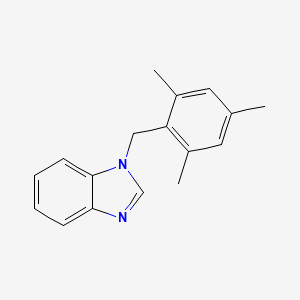 molecular formula C17H18N2 B3055287 1-(mesitylmethyl)-1H-benzimidazole CAS No. 637322-09-9