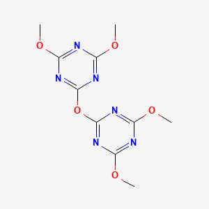 molecular formula C10H12N6O5 B3055317 2,2'-Oxybis(4,6-dimethoxy-1,3,5-triazine) CAS No. 63910-63-4