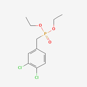 molecular formula C11H15Cl2O3P B3055329 3,4-Dichloro-alpha-toluenephosphonic acid diethyl ester CAS No. 63980-05-2