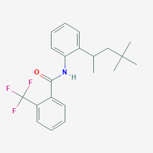 Benzamide, 2-(trifluoromethyl)-N-[2-(1,3,3-trimethylbutyl)phenyl]-