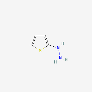 molecular formula C4H6N2S B3055349 肼，（噻吩基）- CAS No. 64059-33-2