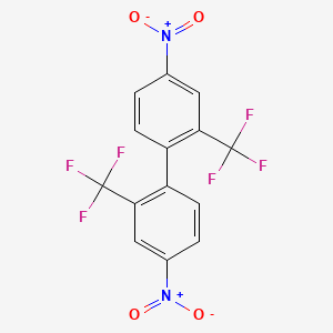 molecular formula C14H6F6N2O4 B3055354 2,2'-双(三氟甲基)-4,4'-二硝基联苯 CAS No. 641-98-5