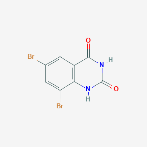 molecular formula C8H4Br2N2O2 B3055374 6,8-dibromoquinazoline-2,4(1H,3H)-dione CAS No. 643-37-8