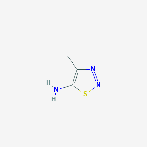 molecular formula C3H5N3S B3055389 4-Methyl-1,2,3-thiadiazol-5-amine CAS No. 6440-01-3