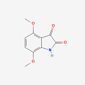 molecular formula C10H9NO4 B3055396 4,7-二甲氧基吲哚啉-2,3-二酮 CAS No. 64473-54-7