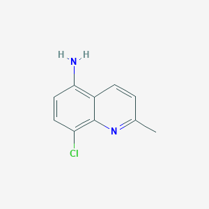 molecular formula C10H9ClN2 B3055397 8-Chloro-2-methylquinolin-5-amine CAS No. 64485-40-1