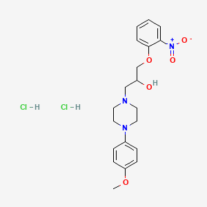 4-(4-Methoxyphenyl)-alpha-((2-nitrophenoxy)methyl)-1-piperazineethanol dihydrochloride