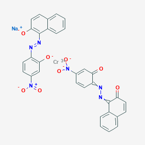 Chromate(1-), bis(1-((2-hydroxy-4-nitrophenyl)azo)-2-naphthalenolato(2-))-, sodium
