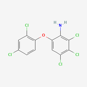 2,3,4-Trichloro-6-(2,4-dichlorophenoxy)aniline