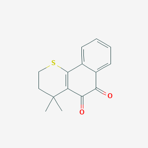 2H-Naphtho[1,2-b]thiopyran-5,6-dione, 3,4-dihydro-4,4-dimethyl-