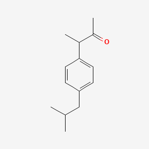 molecular formula C14H20O B3055431 3-[4-(2-Methylpropyl)phenyl]butan-2-one CAS No. 64758-90-3