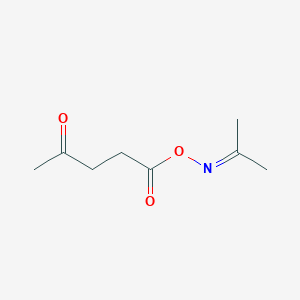 molecular formula C8H13NO3 B3055439 2-Pentanone, 5-[[(1-methylethylidene)amino]oxy]-5-oxo- CAS No. 647834-80-8