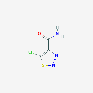 molecular formula C3H2ClN3OS B3055454 5-氯-1,2,3-噻二唑-4-甲酰胺 CAS No. 64837-51-0