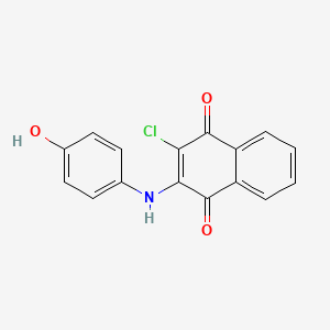 1,4-Naphthalenedione, 2-chloro-3-((4-hydroxyphenyl)amino)-