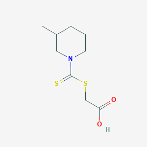 2-(3-Methylpiperidine-1-carbothioylsulfanyl)acetic acid