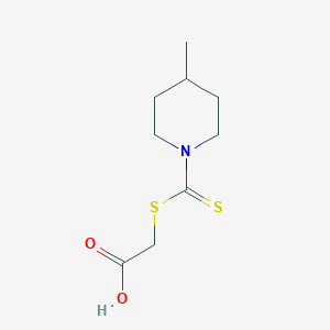 molecular formula C9H15NO2S2 B3055476 2-(4-甲基哌啶-1-羰硫代)硫代乙酸 CAS No. 6499-12-3