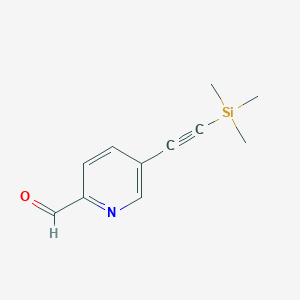 5-((Trimethylsilyl)ethynyl)picolinaldehyde