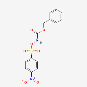 Carbamic acid, [[(4-nitrophenyl)sulfonyl]oxy]-, phenylmethyl ester
