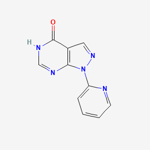 1-(pyridin-2-yl)-1H,4H,5H-pyrazolo[3,4-d]pyrimidin-4-one