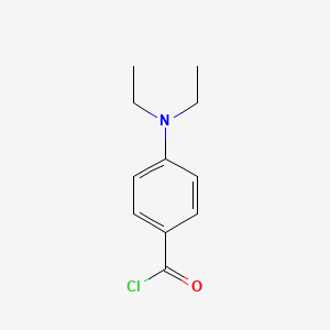 molecular formula C11H14ClNO B3055494 4-(Diethylamino)benzoyl chloride CAS No. 65072-47-1