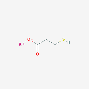 molecular formula C3H5KO2S B3055495 Potassium 3-mercaptopropionate CAS No. 65086-45-5