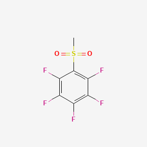 molecular formula C7H3F5O2S B3055497 Sulfone, methyl pentafluorophenyl CAS No. 651-85-4