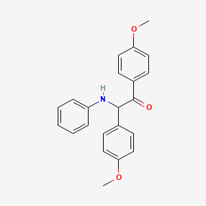 2-Anilino-1,2-bis(4-methoxyphenyl)ethanone