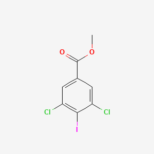 molecular formula C8H5Cl2IO2 B3055501 3,5-二氯-4-碘苯甲酸甲酯 CAS No. 651058-99-0