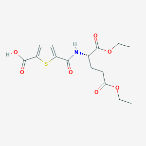 L-Glutamic acid, N-[(5-carboxy-2-thienyl)carbonyl]-, 1,5-diethyl ester