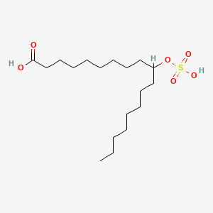 molecular formula C18H36O6S B3055511 10-(Sulphooxy)octadecanoic acid CAS No. 65151-74-8