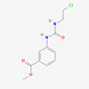 molecular formula C11H13ClN2O3 B3055517 Methyl 3-{[(2-chloroethyl)carbamoyl]amino}benzoate CAS No. 651749-45-0