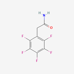 molecular formula C8H4F5NO B3055533 2-(Pentafluorophenyl)acetamide CAS No. 653-20-3
