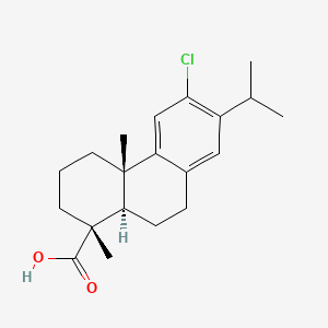 molecular formula C20H27ClO2 B3055534 12-Chlorodehydroabietic acid CAS No. 65310-45-4