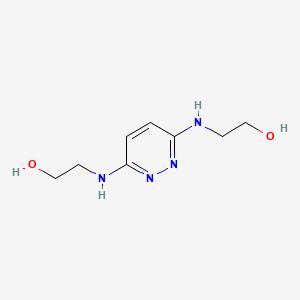 2-({6-[(2-Hydroxyethyl)amino]pyridazin-3-yl}amino)ethan-1-ol
