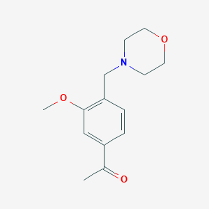 1-[3-Methoxy-4-(morpholinomethyl)phenyl]ethan-1-one