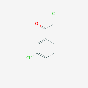 molecular formula C9H8Cl2O B3055577 2-Chloro-1-(3-chloro-4-methylphenyl)ethanone CAS No. 65610-02-8