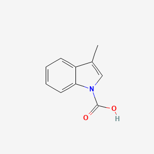 molecular formula C10H9NO2 B3055580 1H-Indole-1-carboxylic acid, 3-methyl- CAS No. 65610-64-2