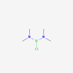 molecular formula C4H12BClN2 B3055585 Chlorobis(dimethylamino)borane CAS No. 6562-41-0