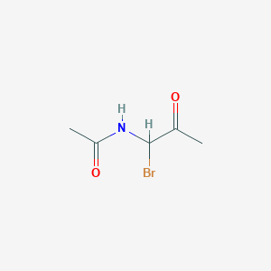 molecular formula C5H8BrNO2 B3055601 N-(1-Bromo-2-oxopropyl)acetamide CAS No. 65765-30-2