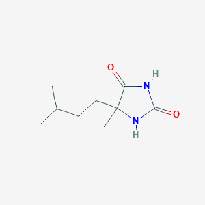 5-Methyl-5-(3-methylbutyl)imidazolidine-2,4-dione