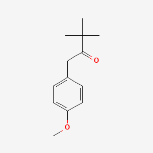 molecular formula C13H18O2 B3055617 1-(4-Methoxyphenyl)-3,3-dimethylbutan-2-one CAS No. 65853-51-2