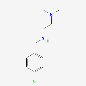 molecular formula C11H17ClN2 B3055621 [(4-Chlorophenyl)methyl][2-(dimethylamino)ethyl]amine CAS No. 65875-44-7