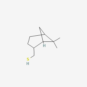 molecular formula C10H18S B3055622 10-Mercaptopinane CAS No. 6588-78-9