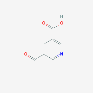 molecular formula C8H7NO3 B3055625 5-Acetylpyridine-3-carboxylic acid CAS No. 65907-12-2
