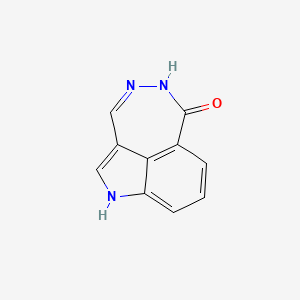 molecular formula C10H7N3O B3055629 1,5-dihydro-6H-[1,2]diazepino[4,5,6-cd]indol-6-one CAS No. 65923-21-9