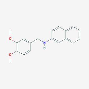 molecular formula C19H19NO2 B3055631 2-Naphthalenamine, N-[(3,4-dimethoxyphenyl)methyl]- CAS No. 65958-18-1