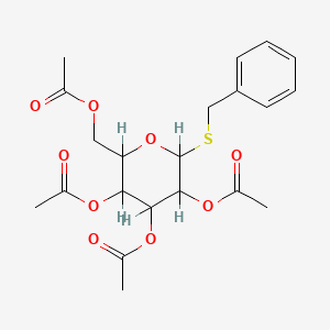 molecular formula C21H26O9S B3055651 Benzyl 2,3,4,6-tetra-o-acetyl-1-thiohexopyranoside CAS No. 6612-63-1